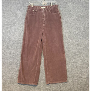BDG Urban Outfitters Pants Womens 31 Brown Corduroy High Wide Straight Casual